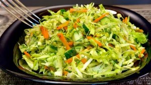 Очень вкусный и здоровый салат из капусты! Всего за 5 минут!