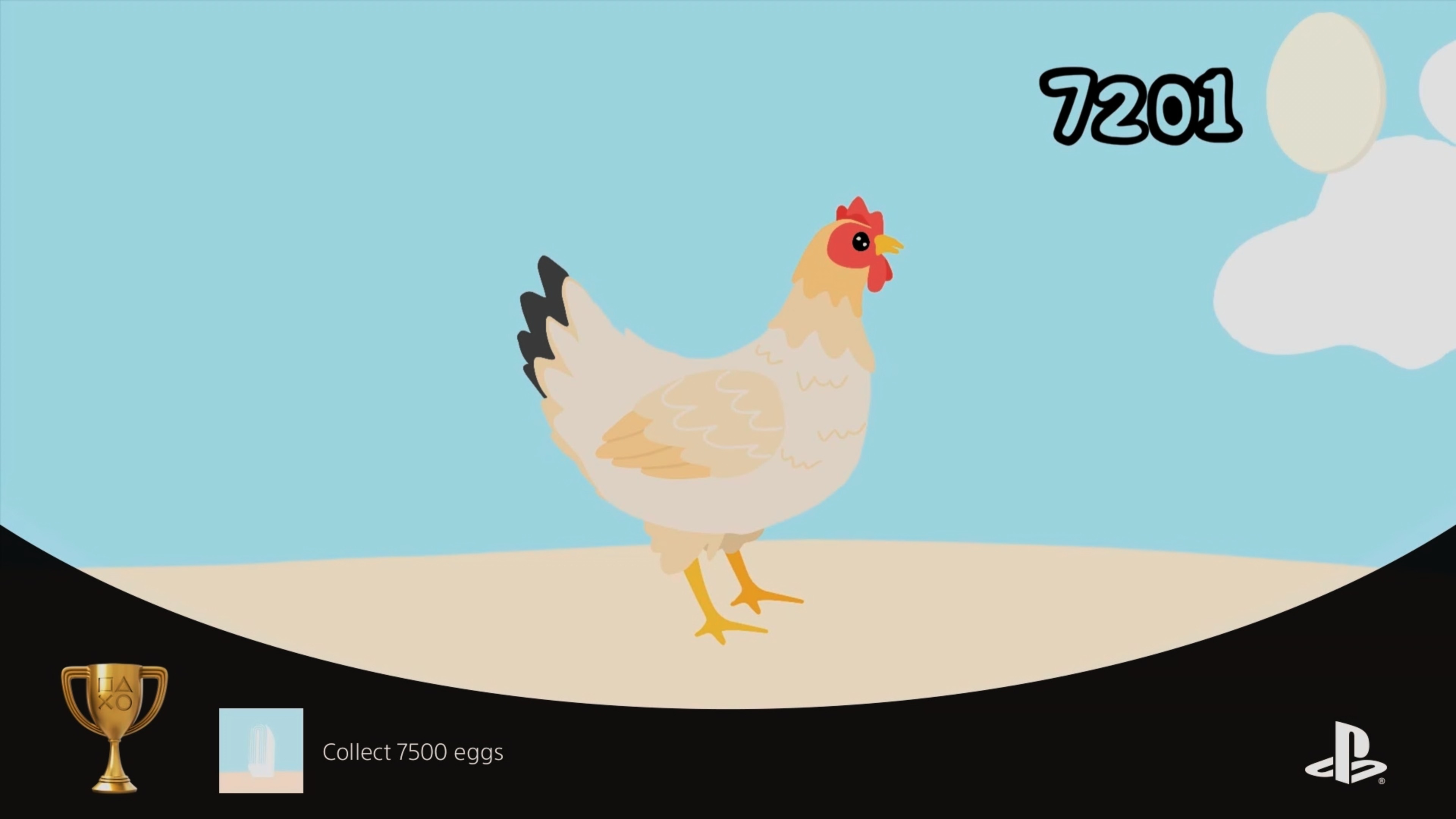 (Ps4/Ps5) - игра The Chick C (достижение - "Collect 7500 eggs - Соберите 7 500 яиц.").