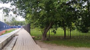 Подготовка к открытию объездной дороги около площадки Кленовый Бульвар Бирюлёвской линии