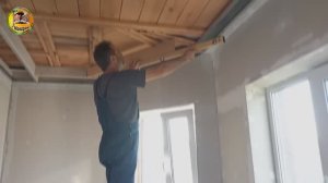 Как сделать двух ярусный потолок в эркере 1 часть