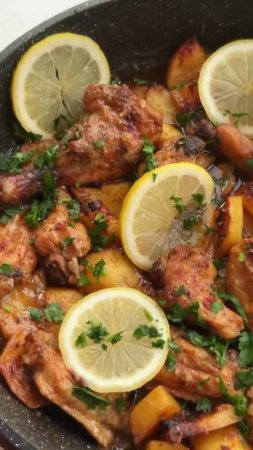 Чесночно-лимонная запечённая курица