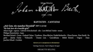 Bach J.S. - Cantata BWV 3 'Ach Gott, wie manches Herzeleid' (1725), dir. Helmuth Rilling, 1980