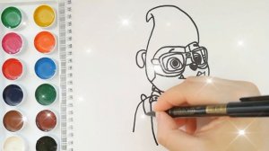 Раскраска для детей МЕГАЩЕНКИ. ЩЕНЯЧИЙ ПАТРУЛЬ. КРЕПЫШ. Мультик-раскраска. Учим цвета.