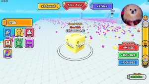 Я СТАЛА ГОЛОДНЫМ КУБИКОМ В РОБЛОКС ! БОЛЬШОЙ ЕСТ МАЛЕНЬКОГО | Cube Eating Simulator