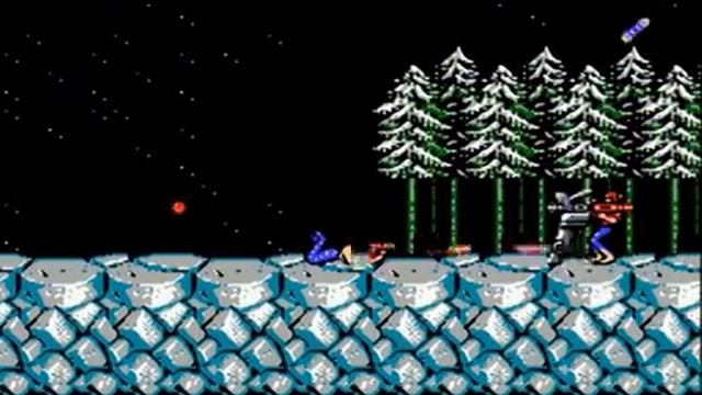 Contra NES Walkthrough No Damage Laser Only. смотреть онлайн