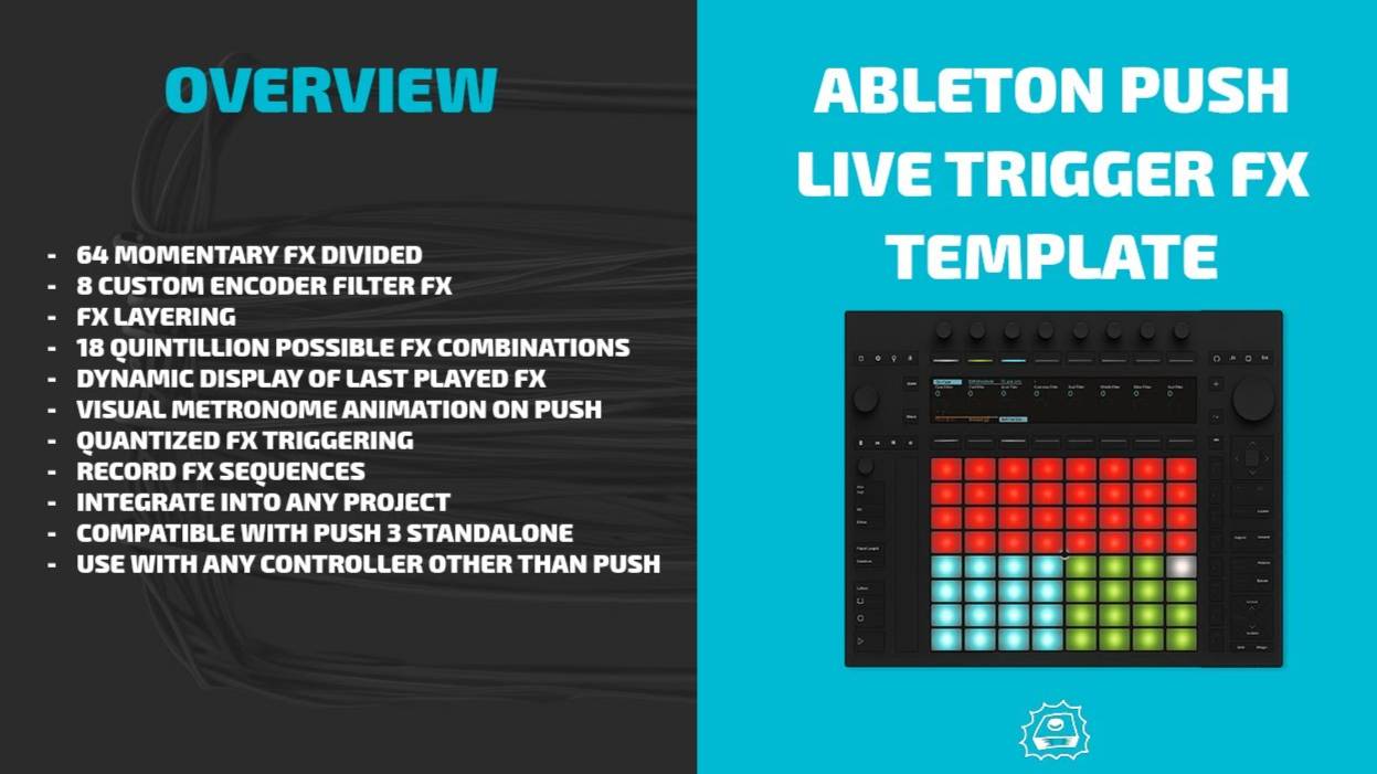 Ableton Push 3: Live Trigger FX Template Overview