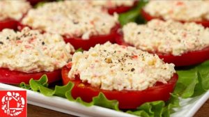Закуска за 5 минут! 🧀🍅 Брынза и помидоры — лучше не придумаешь! 😋
