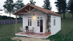 КРОШЕЧНЫЙ ДОМИК-мансарда размером 3,9 х 6 метров ( 24 кв. м )
