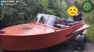 Лодка Казанка с булями. Полиуретановые эмали RAL 2009 и RAL 9005