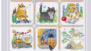 Вышивка крестиком от Риолис "Кошачий календарь" 5