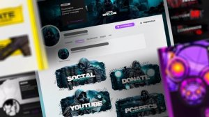 Оформление Твич (Twitch) - Примеры готовых работ!