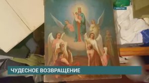 Икону 19 века вернули в храм Великомученика и Целителя Пантелеимона в Ново-Ленино