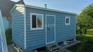 Баня из сухого бруса от СК "Бани", 5х2,3 м. Бокситогорск, июль 2025