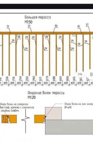 Деревянные конструкции крыши и террасы.