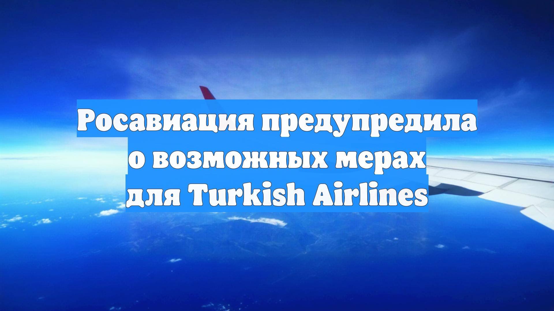 Росавиация предупредила о возможных мерах для Turkish Airlines