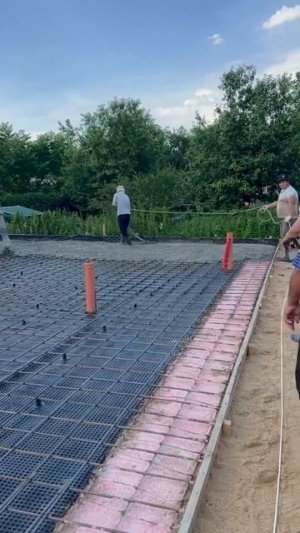 Процесс заливки фундамента дома в Одинцово 🏠