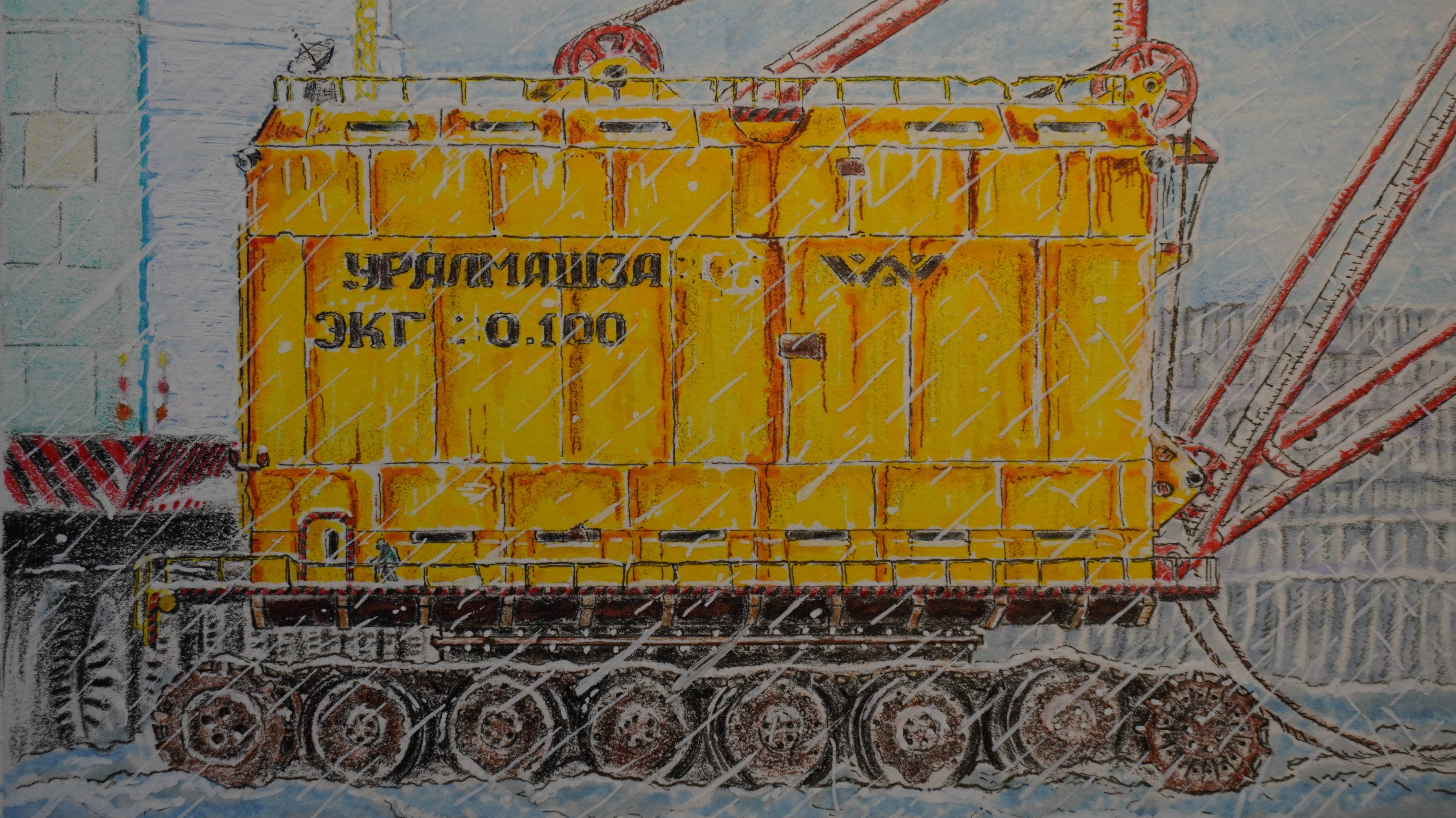 Экскаватор из серии комиксов Чужие: LV-1039 "Лёд". #Комиксы #Рисование #Фантастика #Alien #Comics