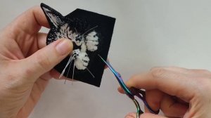 Обработка края броши безбисерным способом