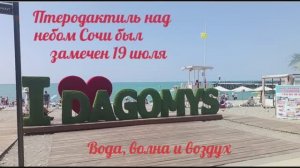 Птеродактиль замечен над небом Сочи 19 июля. Температура воды, воздуха на курорте