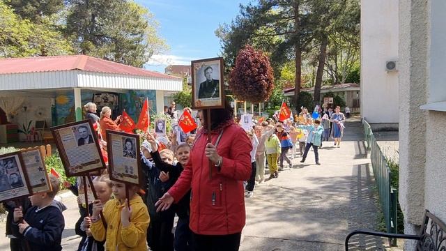 Бессмертный полк МБДОУ дс  29 Мальвина 7 мая 2025 года