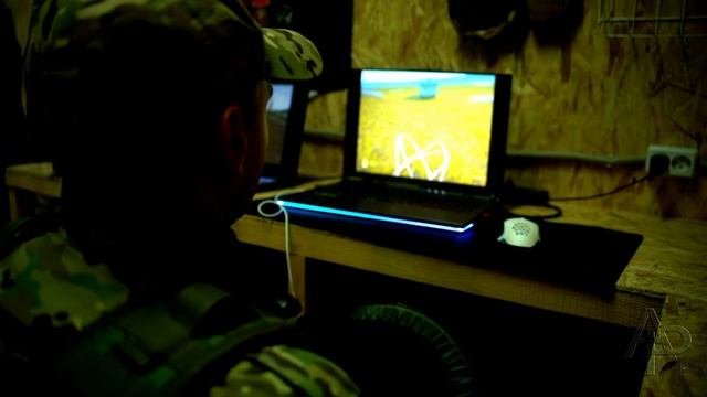 Тренировка штурмовых подразделений.