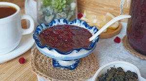 Розетка для варенья "Утро", гжельский тонкостенный фарфор