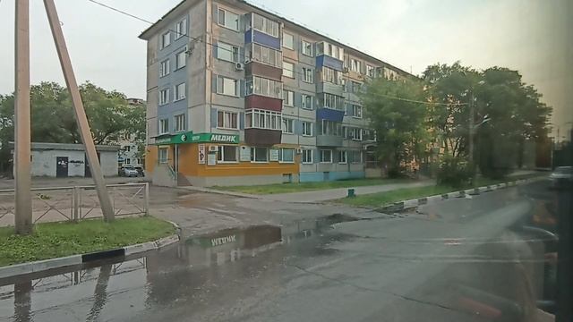 Белогорск (Амурская область). Едем на автобусе по городу