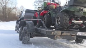 Мажоры на квадриках по лесу. Перевози квадроциклы на Гелике 6х6 правильно