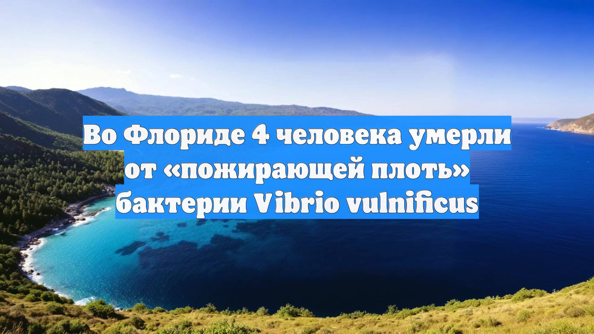 Во Флориде 4 человека умерли от «пожирающей плоть» бактерии Vibrio vulnificus