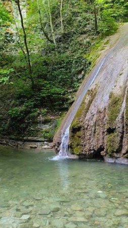 высокий водопад в Пшаде #краснодарскийкрай #природа