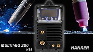 MIG-TIG-Телевизор. ПТК HANKER MIG 200 P AC/DC PFC SYN LCD H88