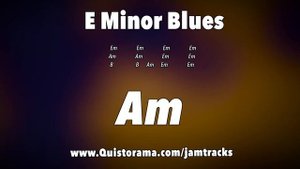 E Minor Groove Blues Guitar Backing Track Jam