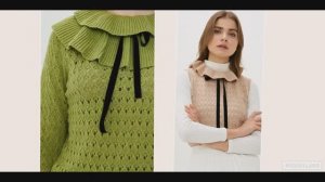 Очаровательный ажурный узор для кардигана, джемпера..