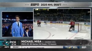 Michael Misa taken 2nd overall by San Jose Sharks