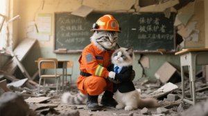 🌍❤️ Команда по спасению кошек спасла много жизней во время землетрясения 🚑🐾 Трогательная история