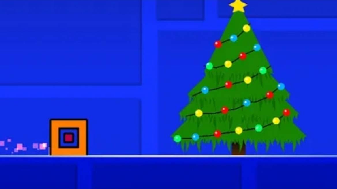 Я попросил игроков построить новогодний уровень в Geometry Dash [get-save.com] смотреть онлайн