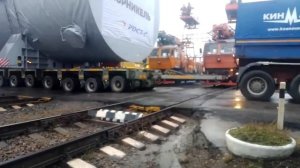 Перевозка негабарита через переезд