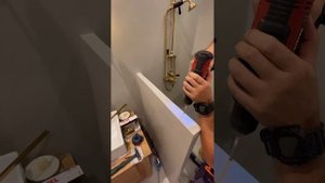 Душевая в английском стиле , монтаж целиком