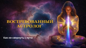 Востребованный астролог. Как не свернуть с пути
#астрология #прогноз #мышление #путь