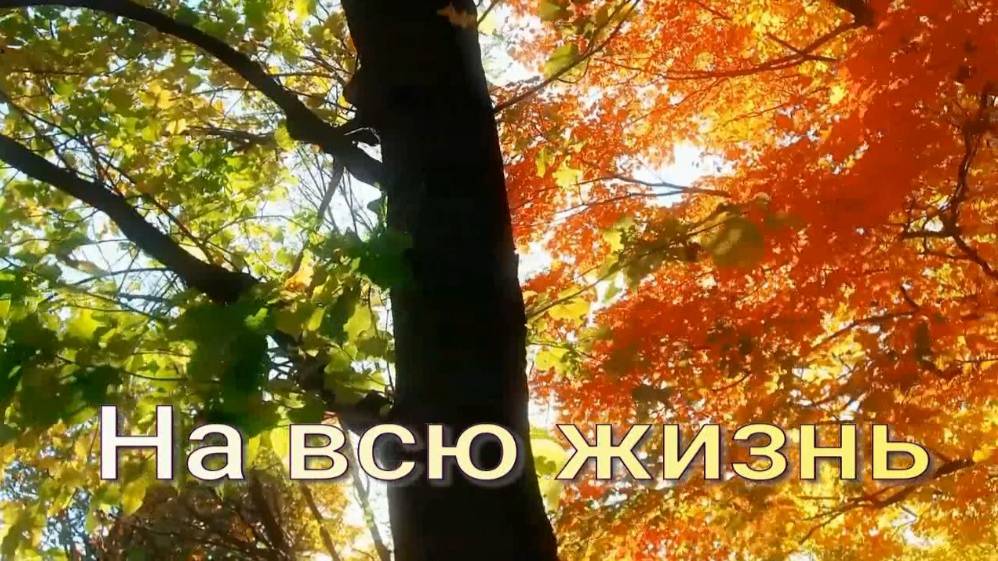 На всю жизнь. Стихи - Е.Васюнина-Захарова, музыка и вокал - Р.Костыренко, монтаж - Е.Доставалов
