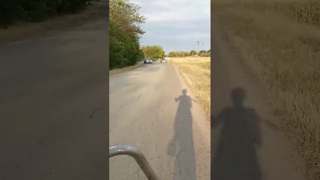 путешествуя на велосипеде по посёлку