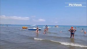 Анапа сегодня 19 июля 2025. Центральный пляж. Чёрное море. Отдых и погода в Анапе сейчас. Сезон 2025