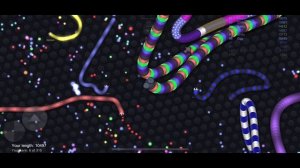 Epic moments in slither.io 031547, the longest snake, 1st place