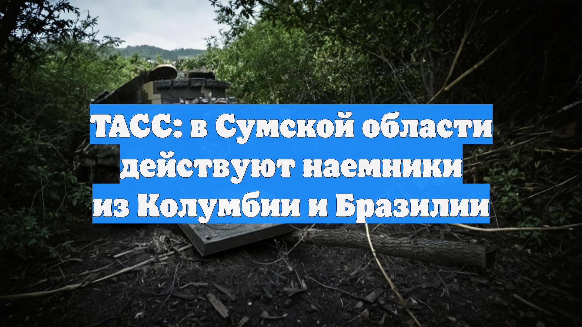 ТАСС: в Сумской области действуют наемники из Колумбии и Бразилии