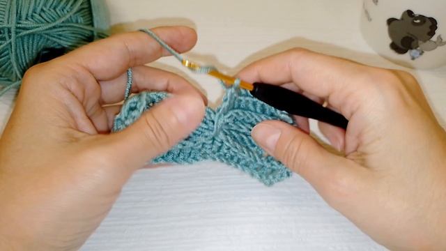 Узор крючком 13 #вязаниекрючком #узорыкрючком