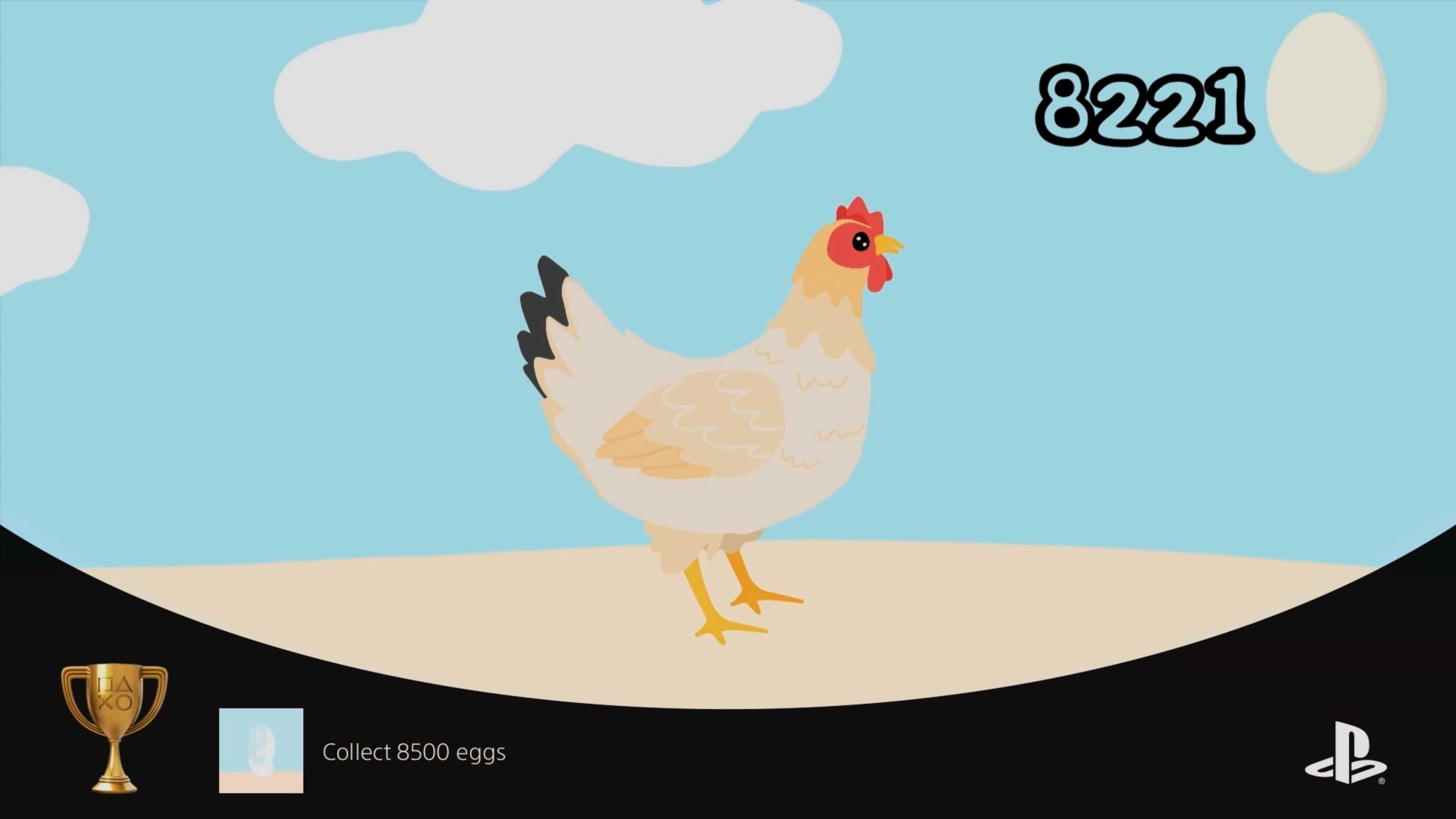 (Ps4/Ps5) - игра The Chick C (достижение - "Collect 8500 eggs - Соберите 8 500 яиц.").