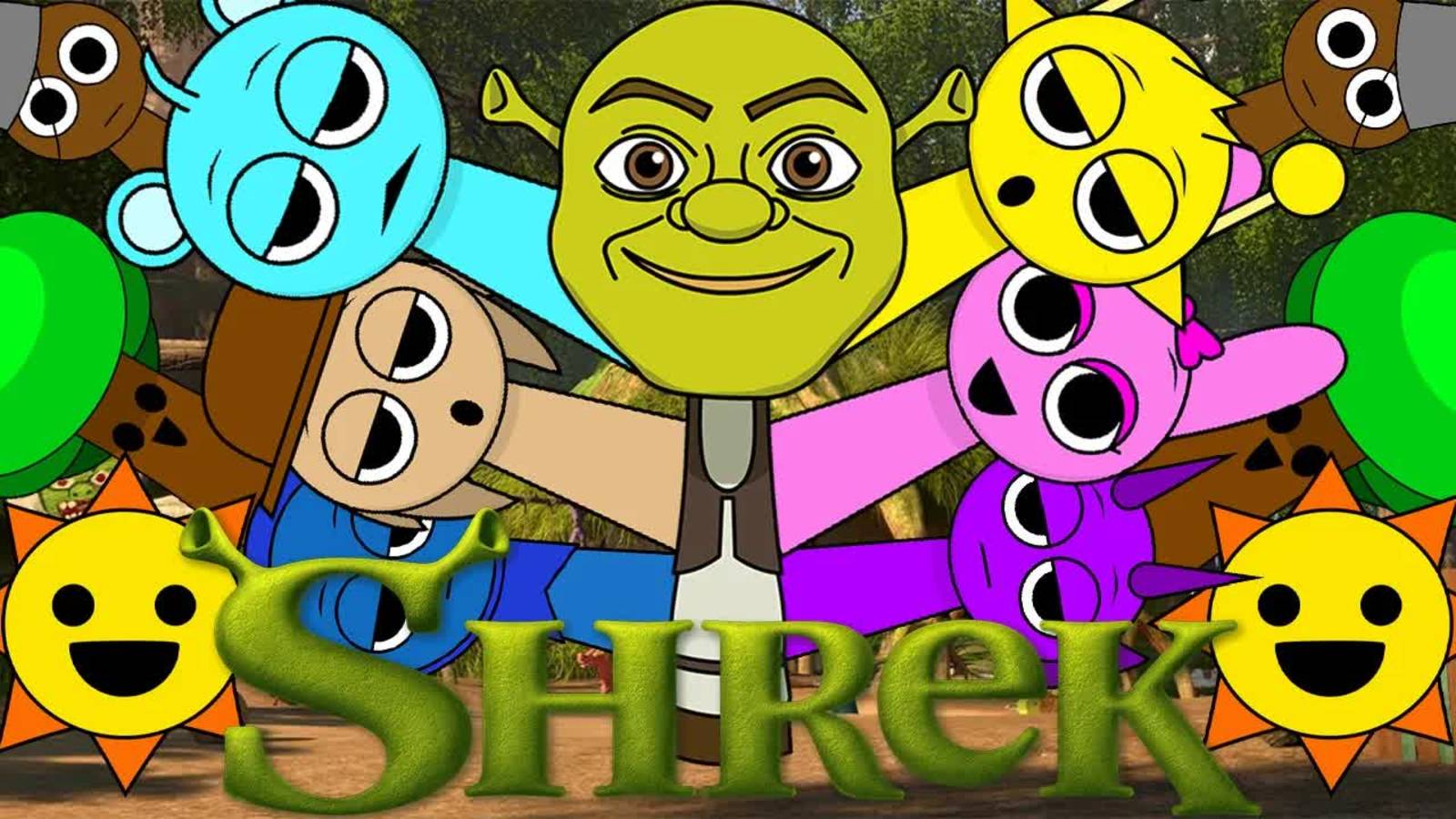 СПРАНКИ ШРЕК КАВЕР  Incredibox Sprunki - Shrek All Star Song CoverсезонконтентаRUTUBE sprunki