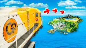 Сможет ли поезд перелететь всю карту в гта 5 ? - эксперимент в gta 5
