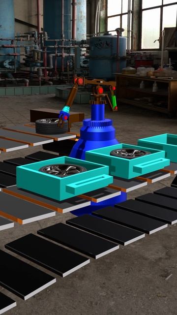 Манипулятор на заводе! Программа Blender! смотреть онлайн