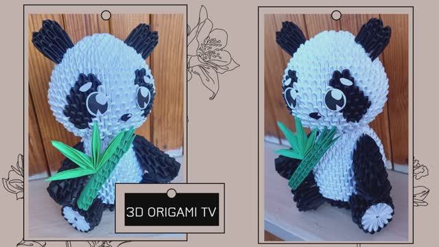 Panda Bear 3D Origami Tutorial part 1  ✧ Модульное оригами панда смотреть онлайн